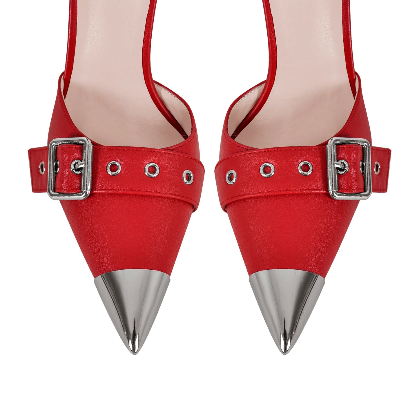 Kai Metal Cap Pointed Toe Pumps