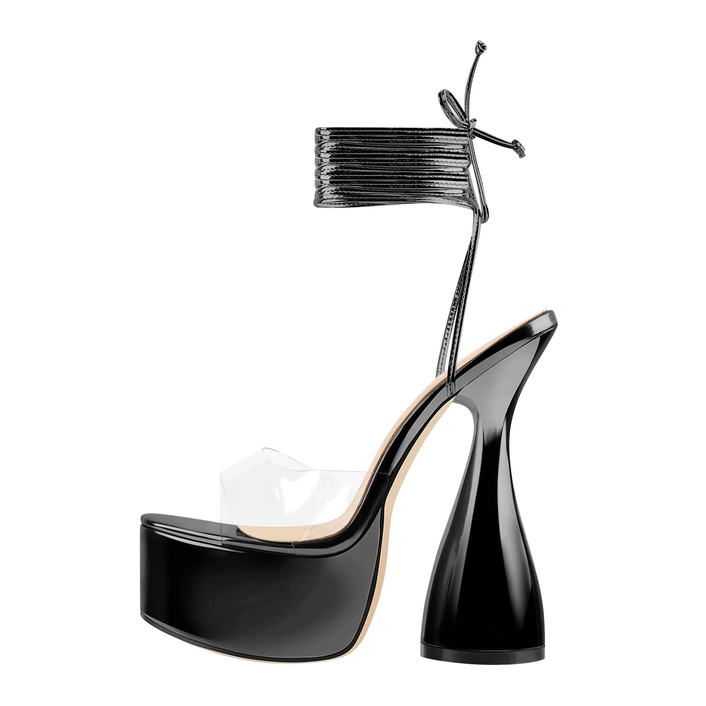 Siren Platform Strappy Cone Heel Sandals