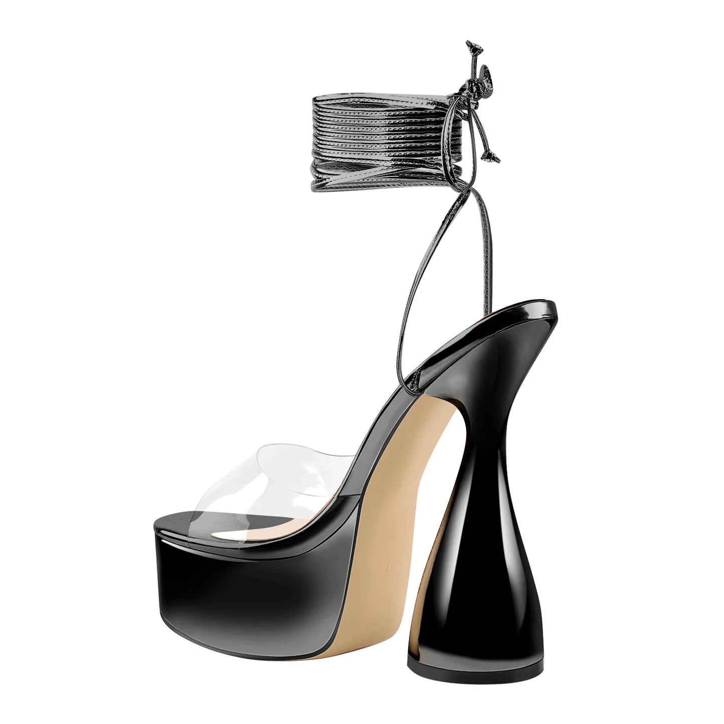 Siren Platform Strappy Cone Heel Sandals